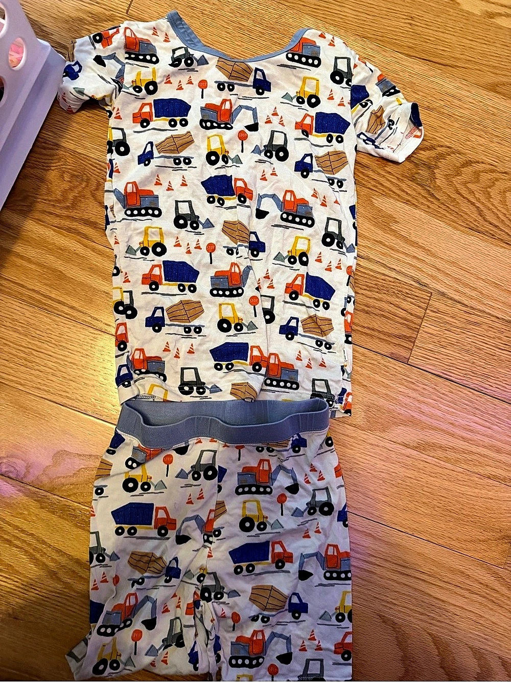 Little Sleepies Construction Print Pajamas Size 5/6